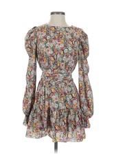 Boohoo Women Gray Cocktail Dress 0