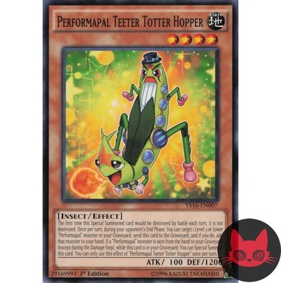 Yugioh Performapal Teeter Totter Hopper YS16-DE007 Common 1. Auflage NM