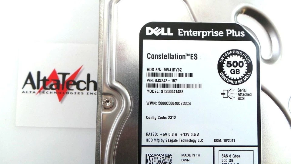 Dell M63P8-EQL EqualLogic 500GB 7.2K SAS 3.5" 6G EP HDD Seagate ST500414SS - Image 2 of 4
