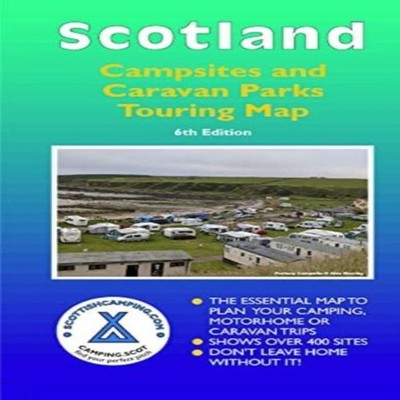 Scotland Campsites and Caravan Parks Alex Barclay Sheet map folde