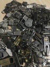 Lot of 100 YKK Zipper Pulls Metal Replacement Zipper Sliders Bulk Mix