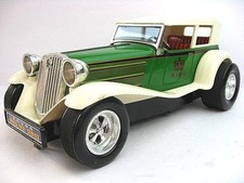 Vintage Japanese Tin Toy 1970s Taiyo Hot Rod Racing Car Showa Retro