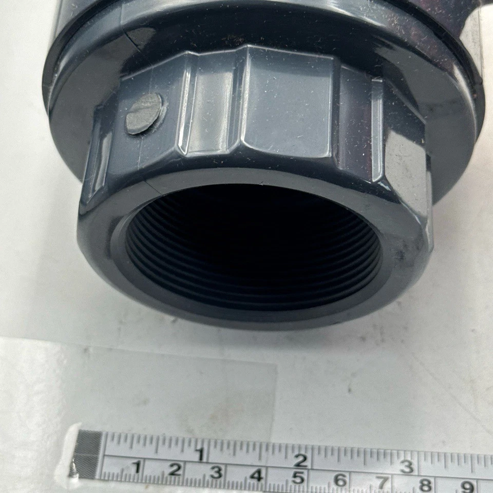 Asahi AV PVC True Union Valve EPDM Seals 121CB-00031 NSF 61 Certified Japan Made - Image 4 of 4