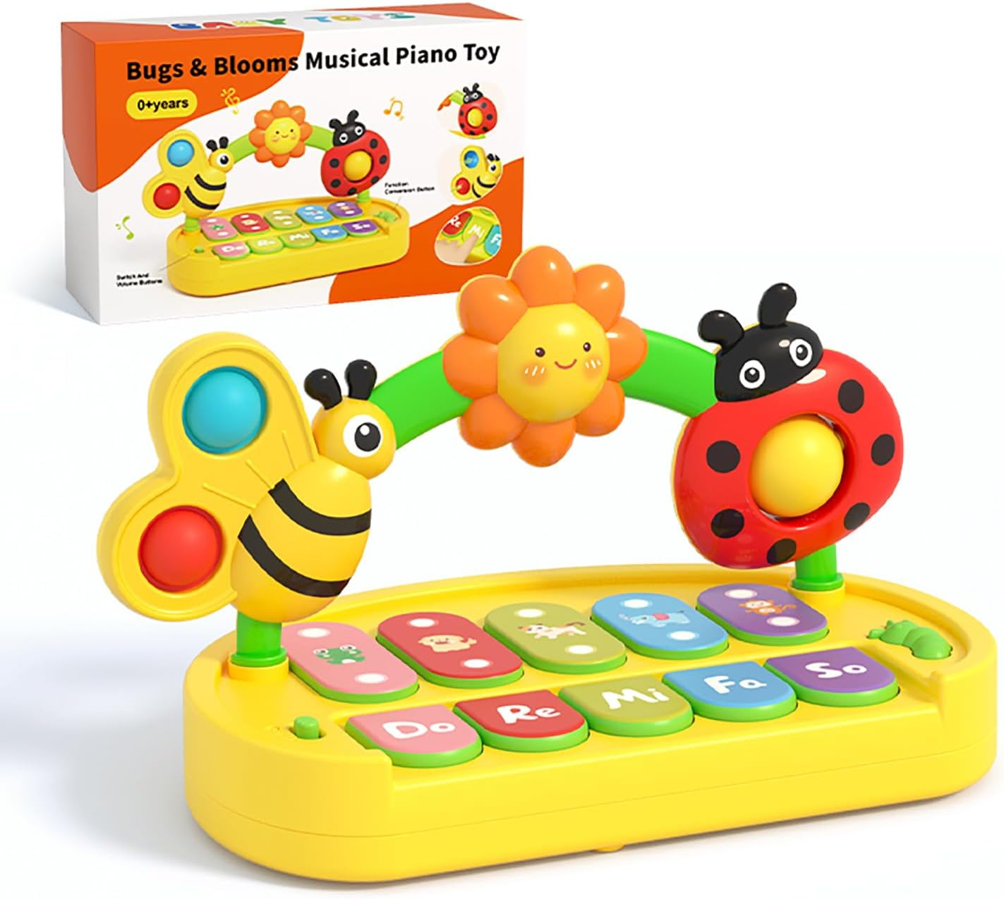 Baby Piano Toy 6 to 12 Months Light up Music Baby Toys for 0 6 9 12 18 Months