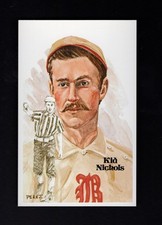 #58 KID NICHOLS, Braves ~ Perez-Steele Hall of Fame art postcard #2681/10,000