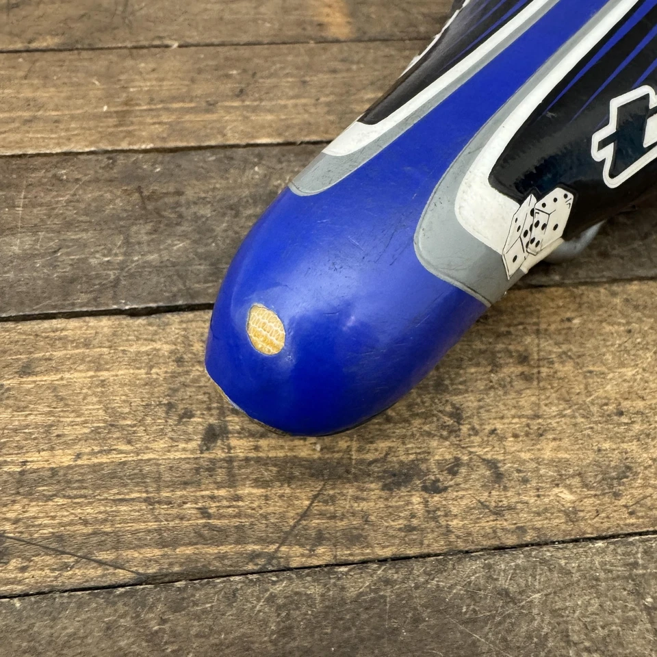 THE BMX Bike Saddle Seat Blue Black Velo Chromoly Rails Padded Race Freestyle - Image 4 of 4