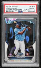 2023 Bowman Chrome Prospects Lava Refractor /399 Xavier Isaac PSA 10 GEM MT 0p92