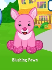 Webkinz Classic Blushing Fawn Virtual Adoption Code Only Messaged
