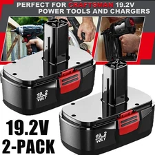 2Pack for Craftsman 19.2 Volt 11375 Battery C3 DieHard 130279005 11376 130279003