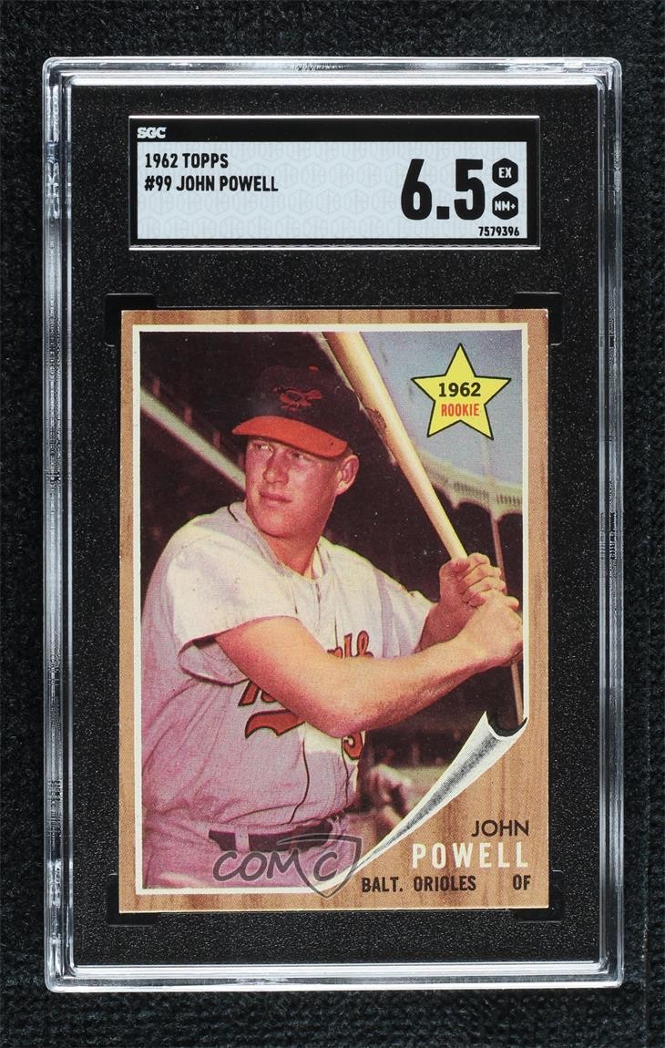1962 Topps Boog Powell (Called John on Card) #99 SGC 6.5 1p23