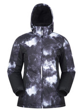 NEW Mountain Warehouse Womens Ski Jacket Coat Dawn Black & White WinterALL SIZES