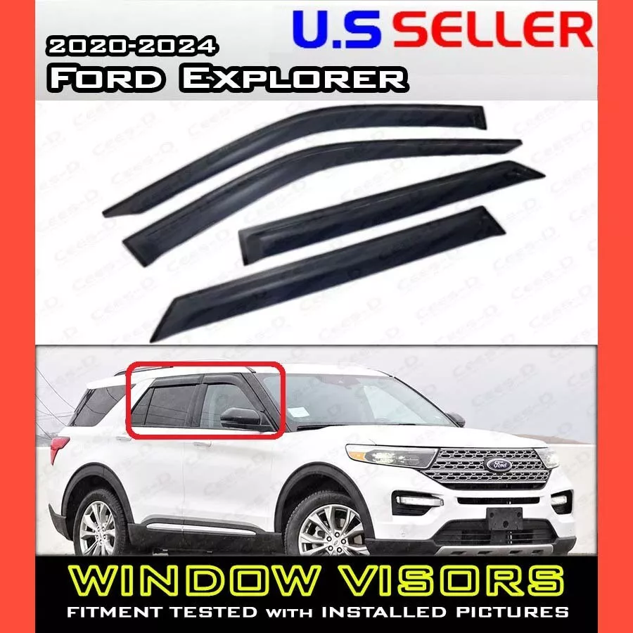 for 2020 2024 Ford Explorer WINDOW VISORS DEFLECTOR VENT
