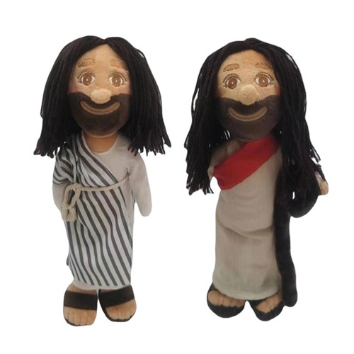 Plush Toy Jesus Christ Fluffy Jesus Stuffed Plush Soft Doll Toy Christmas Props