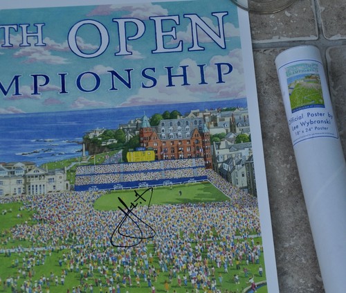 The 150th Open Championship Poster Signed By Cameron Smith Lee Wybranski W/COA - Picture 3 of 3