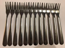 12 BRAND WARE WINDSOR 5 1/2" COCKTAIL/OYSTER FORK STAINLESS STEEL ECONOMY Dozen
