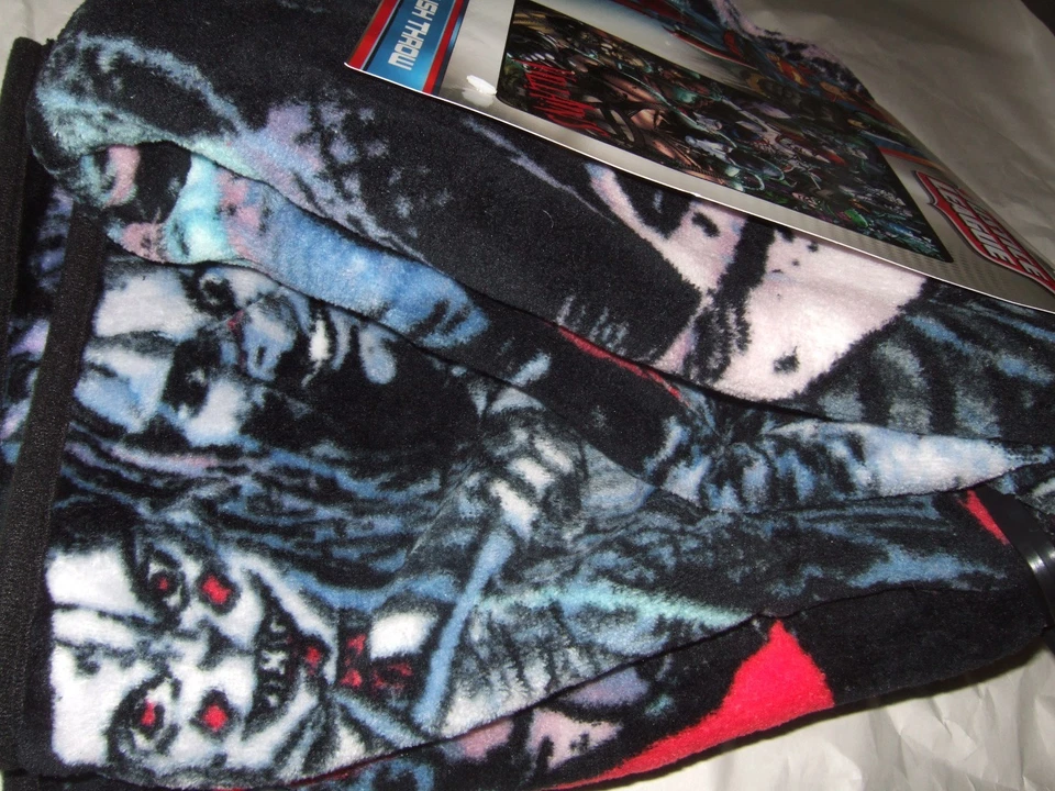 Justice League Evil Villains Joker Riddler Harley Quinn Bane Plush Throw Blanket - Image 2 of 4