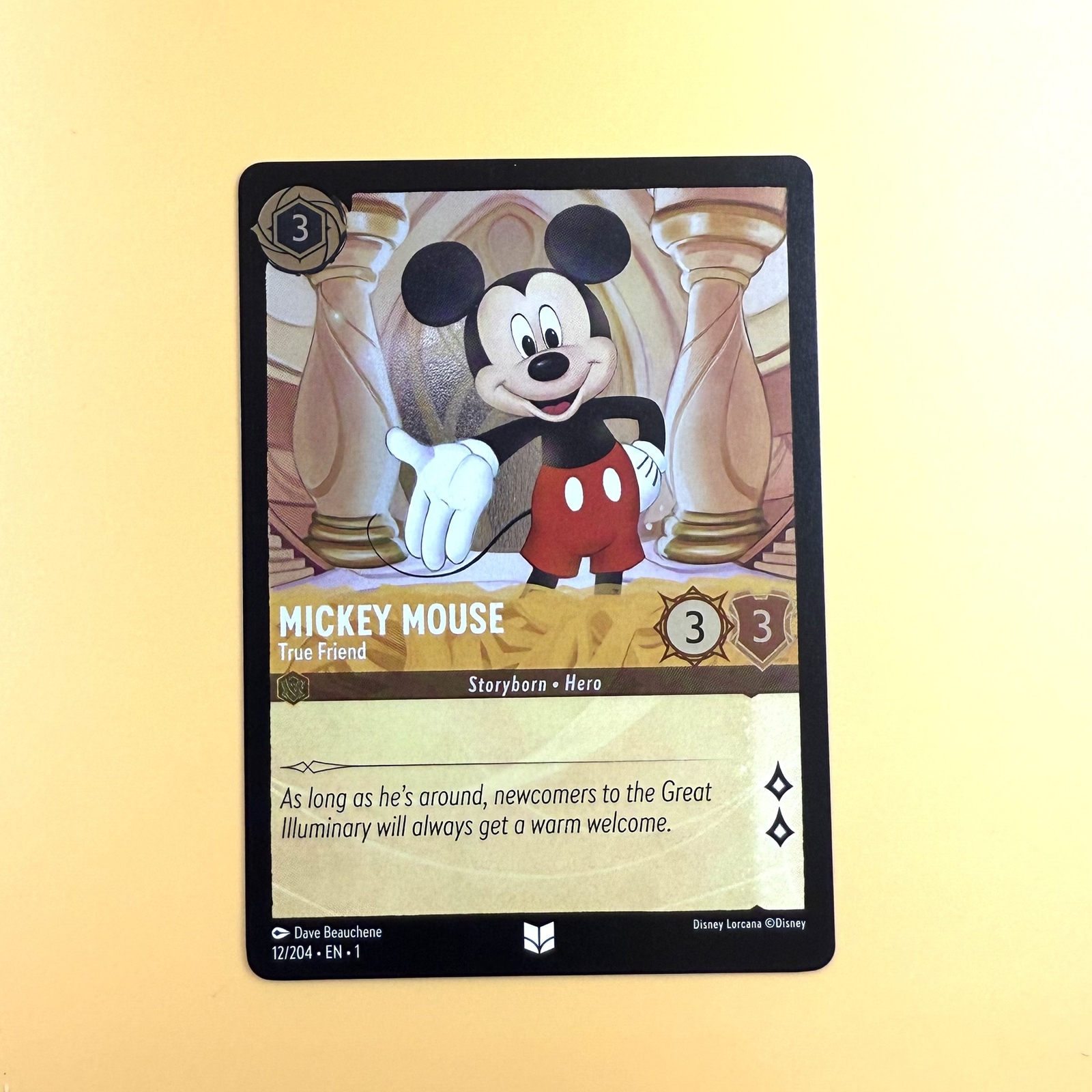 Mickey Mouse - True Friend | Disney Lorcana The First Chapter | 12/204 | NM FOIL
