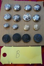 POLICE BUTTONS ARMY  BUTTONS FIRE BRIGADE BUTTONS  MIXED LOT (OBSOLETE) B