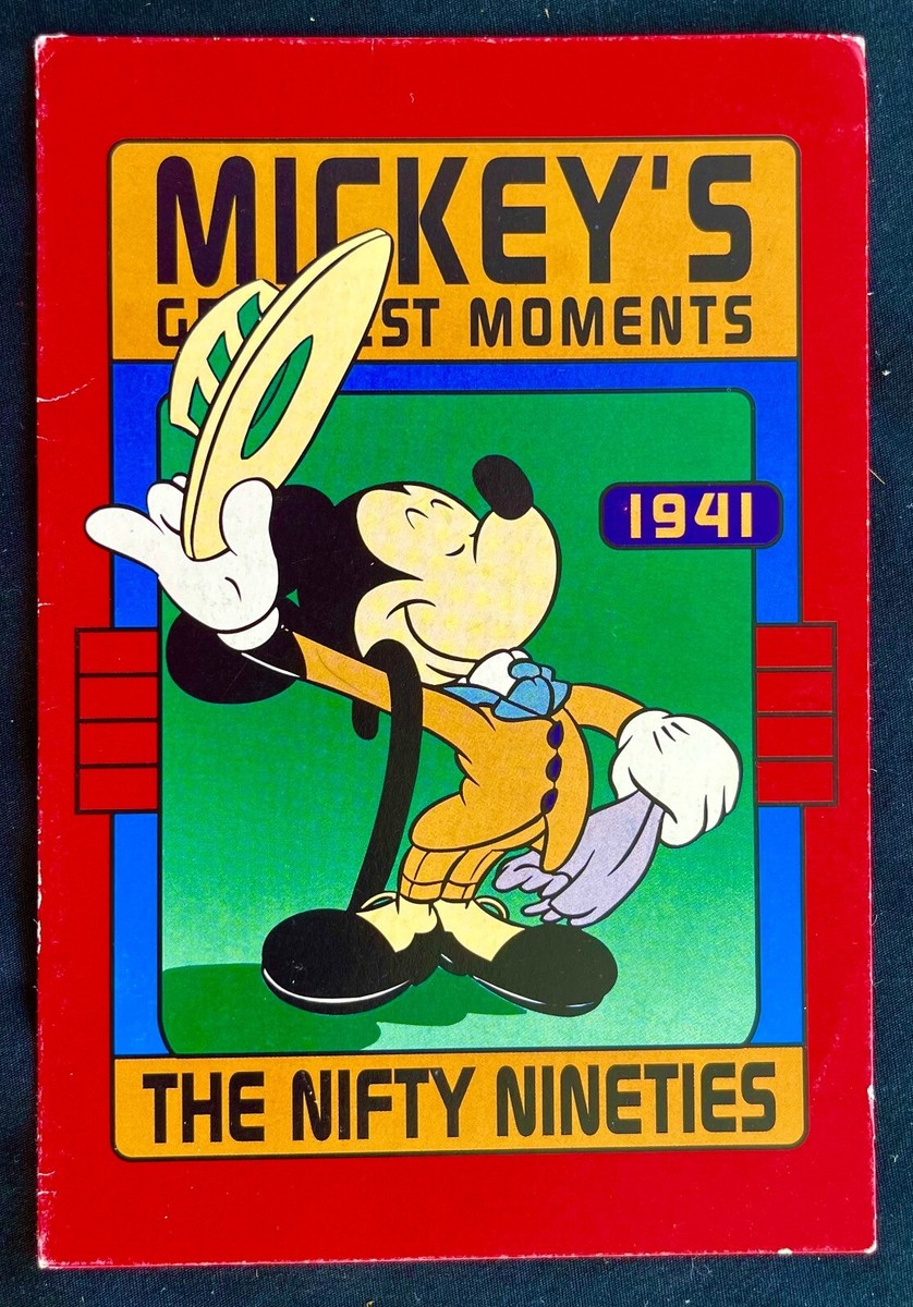 THE NIFTY NINETIES 1941 Mickey Mouse NOTECARD The Walt Disney
