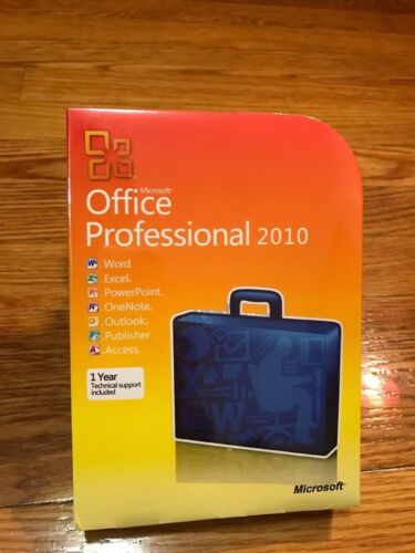 Microsoft Office Professional 2010 Venta al por menor VERSIÓN COMPLETA Nuevo 3/Computadora  - Imagen 1 de 3