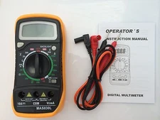 Digital Voltmeter Ohmmeter Ammeter Multimeter OHM DC AC Voltage Current /MAS830L