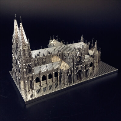 3D Puzzle Metal Assembly Cathedral Model Kits DIY Jigsaw Toy Creative Toys