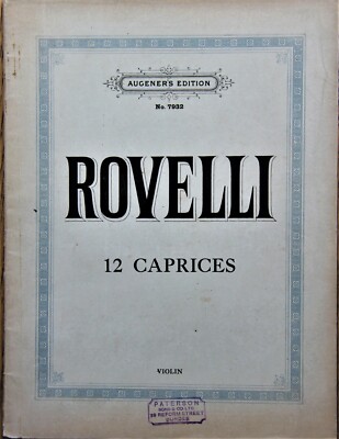 Rovelli 12 Caprices for violin