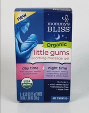 Mommy's Bliss Baby Infant Organic Little Gums Day & Night Teething Gel -12/25