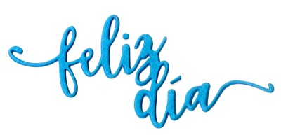 New Sizzix Thinlits die Phrase Feliz dia #662335 Retail $8.99 by L E Guillen-K.