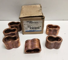 LOT OF 6 NEW OLD STOCK! THOMAS&BETTS 3/4" COPPER GROUND ROD CONNECTORS GR34-4010