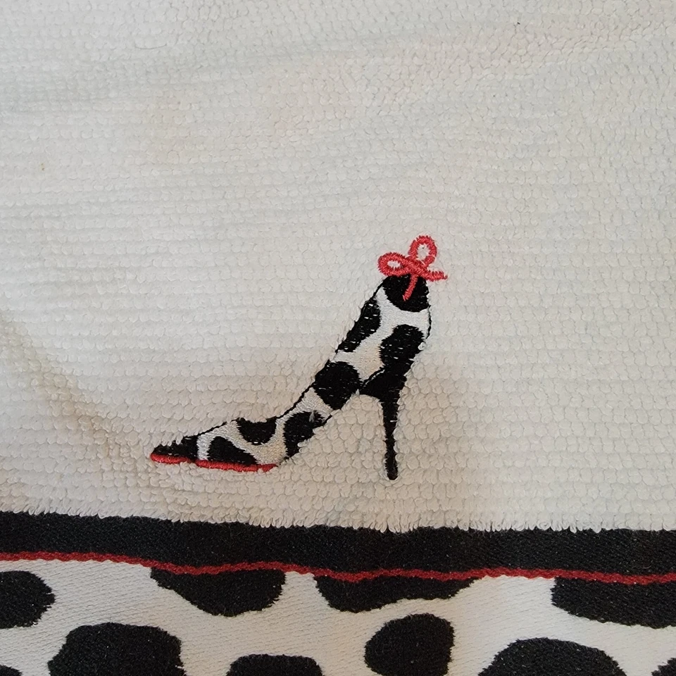 Saturday Knight Ltd. 高跟鞋动物印花毛巾,白色 16 英寸 x 11 英寸白色  — 第 2/4 张图片