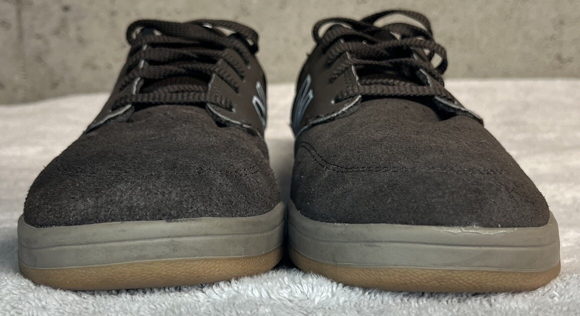 Mens New Balance Numeric 245 Skateboarding Shoe Brown Suede