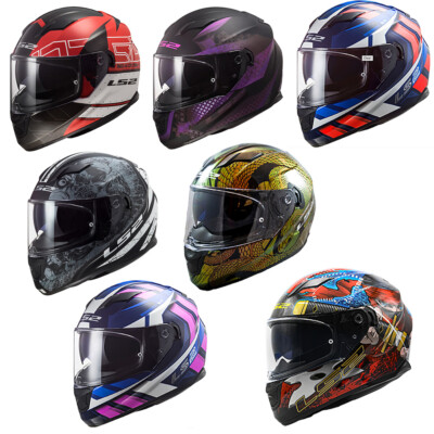 LS2 Stream EVO Full Face Motorcycle Helmet W/ SunShield