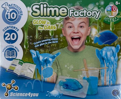 Science4you Slime Factory Glow In The Dark - VORBAU (8 Jahre+) ~ NEU & VERSIEGELT