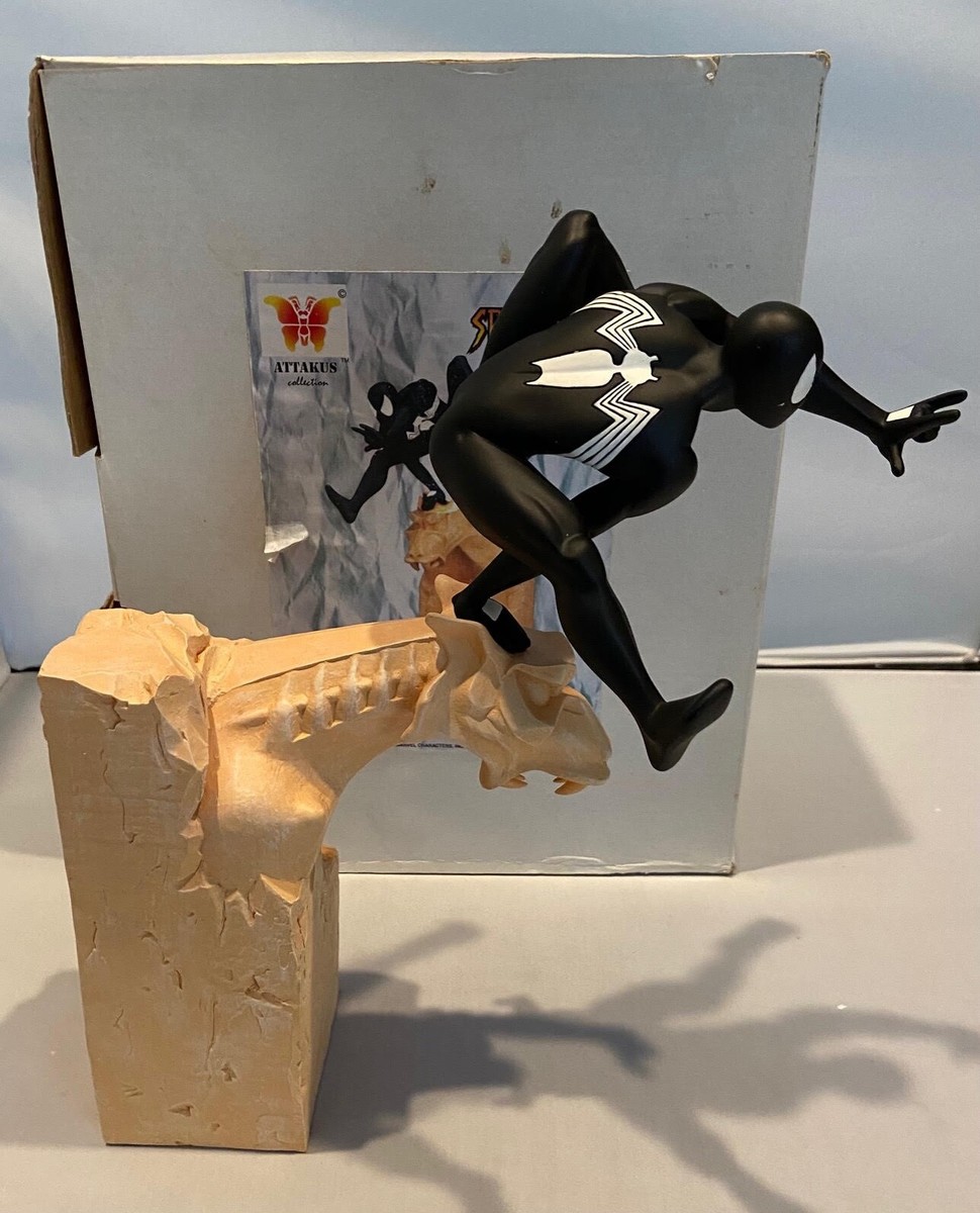 Attakus Spider-Man Black Costume On Gargoyle 1997 Limited Edition