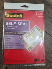 Scotch 3M Self-Sealing Laminating Pouches - 5"x 7" Document/Photo Size - 5 Pack