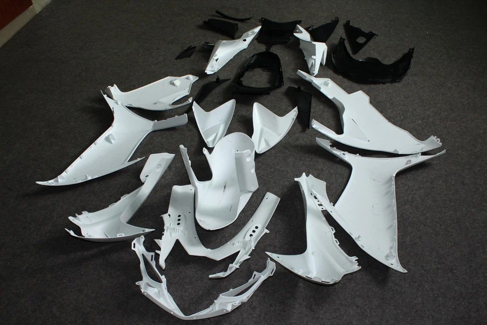 White For SUZUKI GSXR 600/750 2011-2024 Bodywork Fairing Kit Unpainted Drilled - Image 2 of 4
