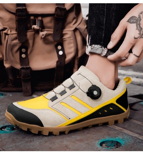 Herren MTB Fahrradschuhe Mit SPD Stollenschuhe Atmungsaktiv Kies Rennrad Sneaker - Bild 17 von 27