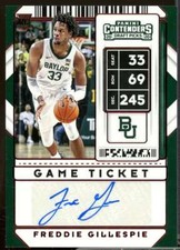 Freddie Gillespie AU 2020-21 Panini Contenders Draft Picks Game Ticket Red #101 