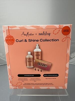 Shea Moisture Coconut & Hibiscus Curl Shine Shampoo Conditioner Nailstry Nails