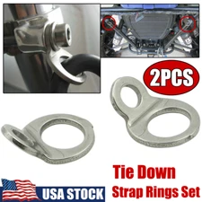 Tie-Down Tie Down Strap Rings Set For Motorcycle Dirt Bike ATV UTV Stainless USA