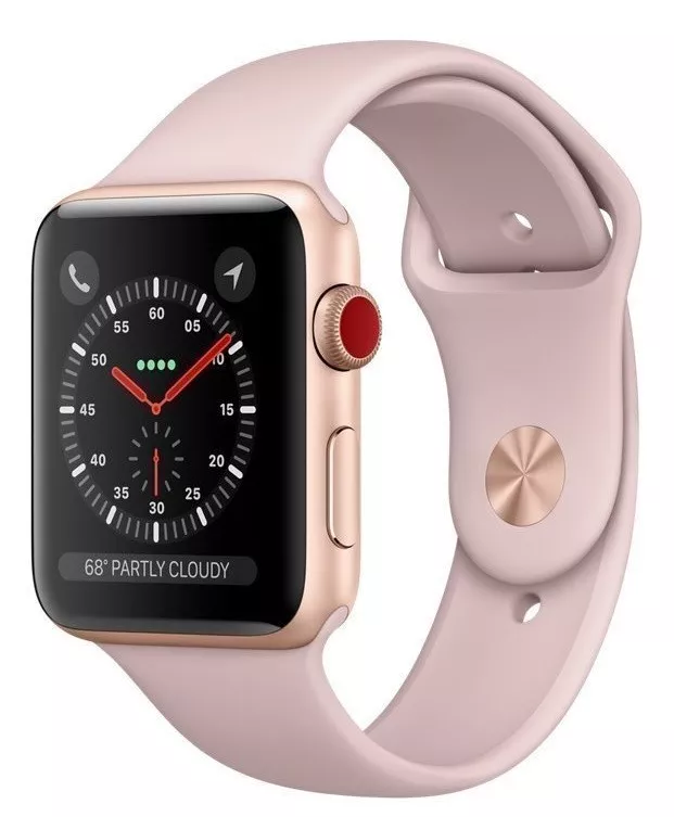 Se venligst Wade Bliv forvirret Apple Watch Series 3 38mm Rose Gold Case Pink Band GPS + Cellular - Very  Good 603784397702 | eBay