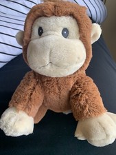 Vintage Russ Baby Monkey Plush Brown Stuffed Animal 7''