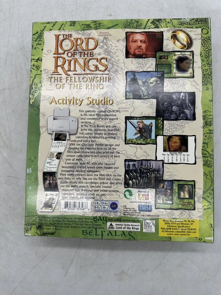 IMSI/Design The Lord of the Rings The Fellowship of the Ring Activity Studio NEW - Image 4 of 4