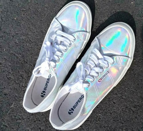 superga silver sneakers