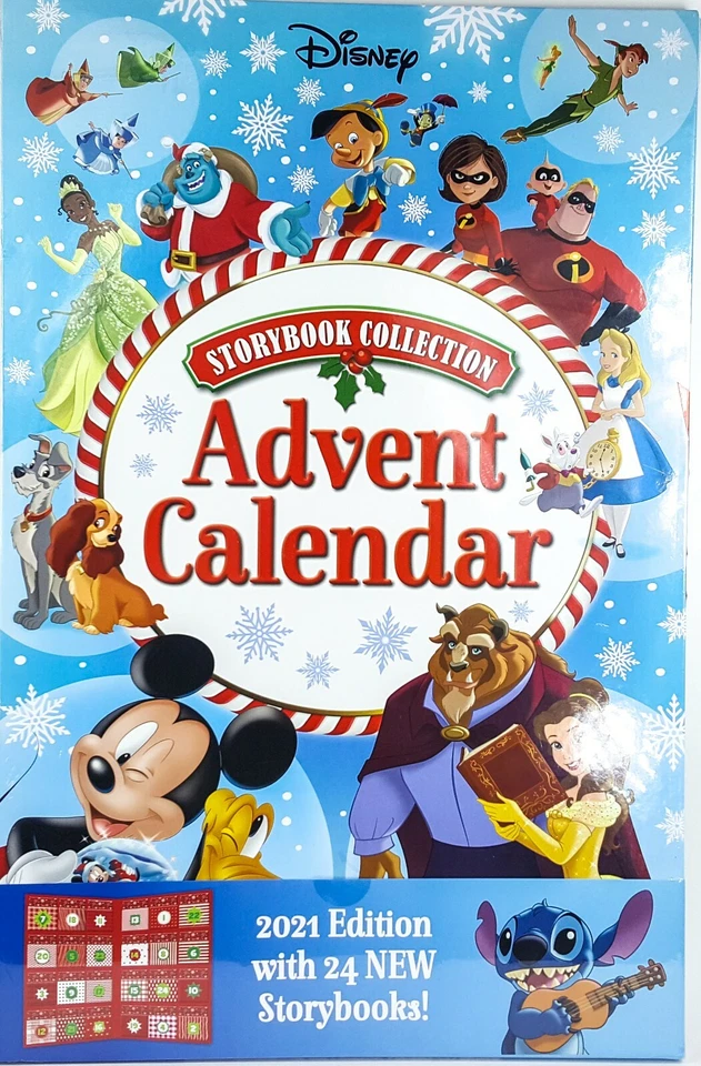 Disney Storybook Countdown ADVENT CALENDAR 21 x 14" w/ 24 Hardcover  Books NEW | eBay