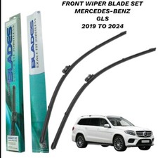 Front Wiper Baldes Set Pair Fits Mercedes-Benz GLS Class SUV 2019 - 2024