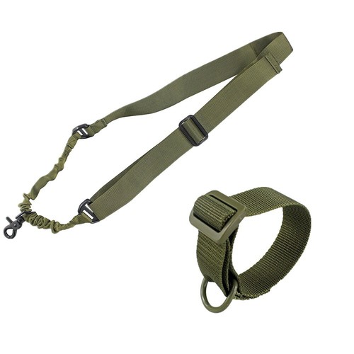 Tactical Single 1 Point Rifle Gun Sling Strap with Gun ButtStock Sling Adapter - Picture 14 of 15