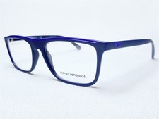 NEW Emporio Armani EA3124 5754 Mens Matte Blue Designer Eyeglasses Frames 53/17