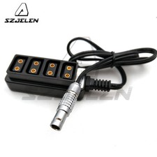 0B 2pin 12V to 4-Port Ptap Dtap Splitter Power Cord for Arri Alexa Tilta Camera